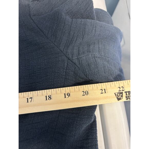 Banana Republic Double Breasted Cotton Navy Blazer Size 10 Vintage Italy Made - Picture 5 of 6